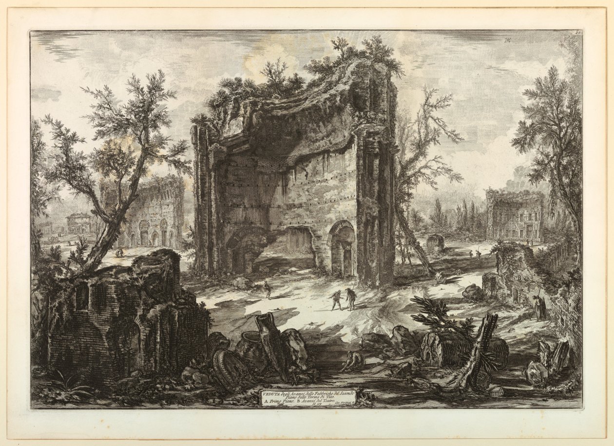 Trajans bad av Giovanni Battista Piranesi
