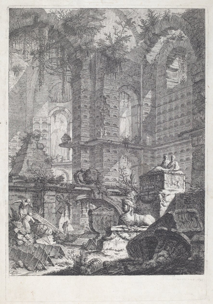 Begravelseskammer av Giovanni Battista Piranesi