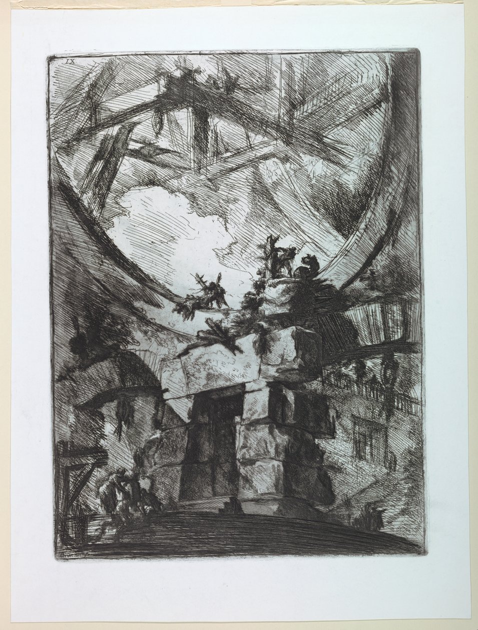 Carceri-serien, plate IX av Giovanni Battista Piranesi