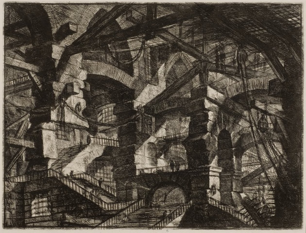 Fantastiske fengsler XIV av Giovanni Battista Piranesi