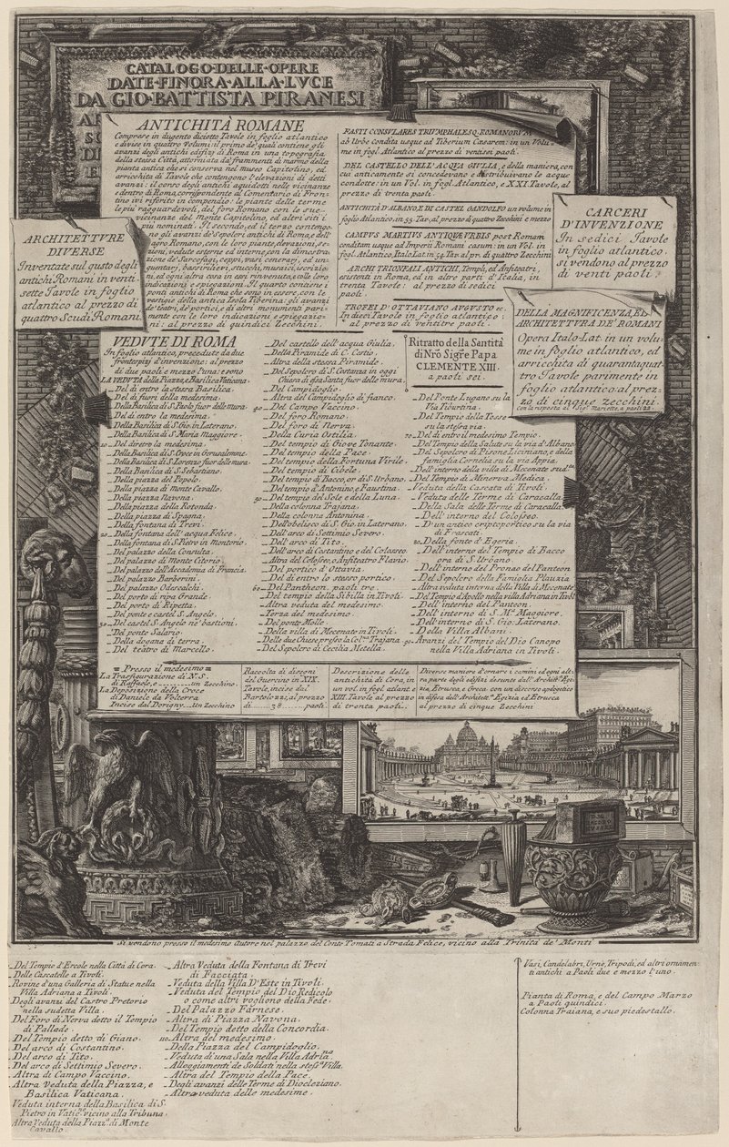Katalog over verk av Giovanni Battista Piranesi
