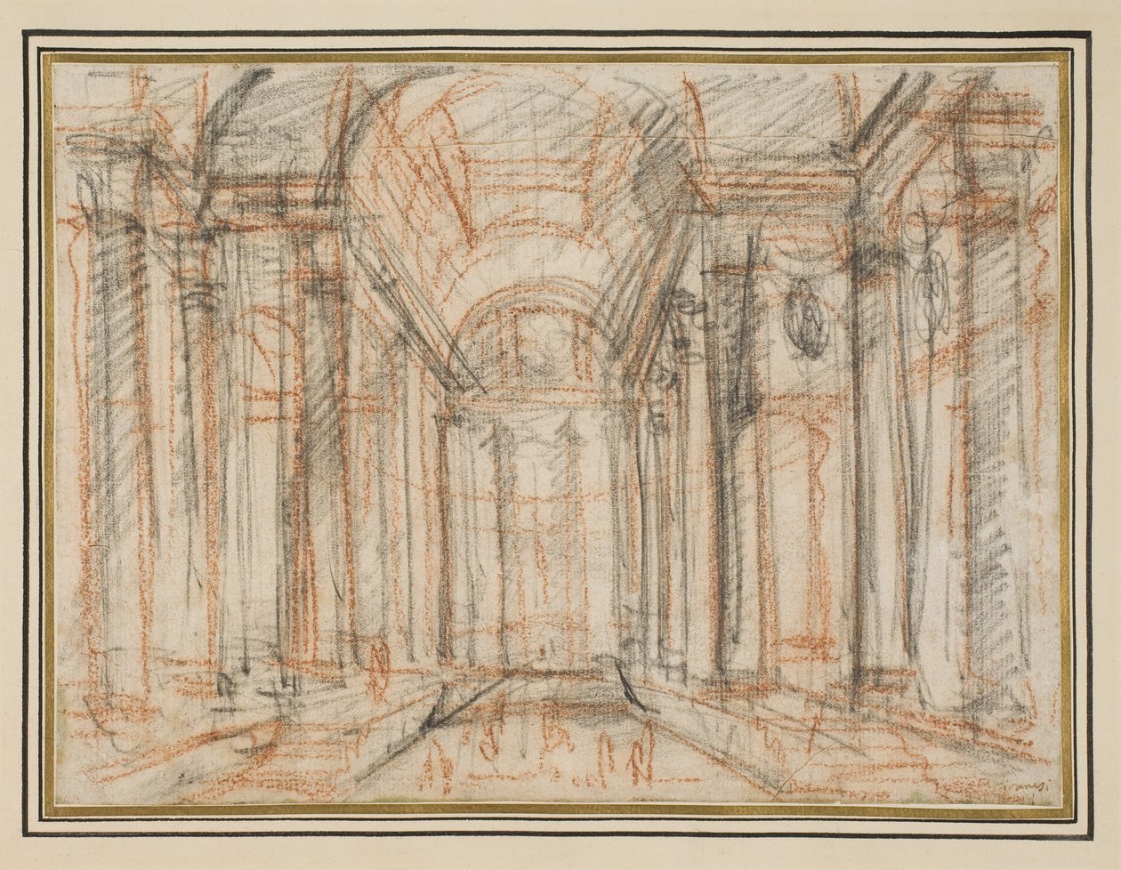 Fantasy basert på verandaen til Pantheon av Giovanni Battista Piranesi