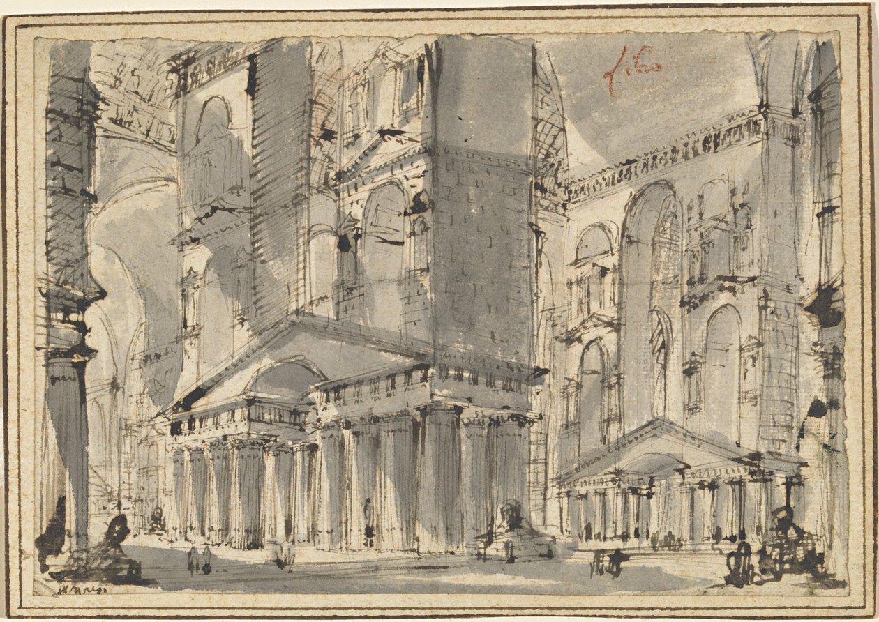 Fantasi om et antikt bad av Giovanni Battista Piranesi