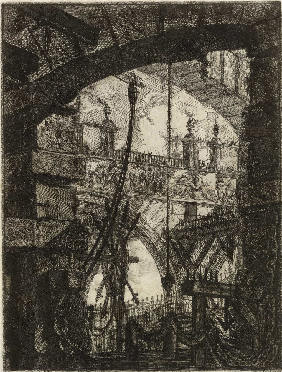 Fra serien The Imaginary Prisons av Giovanni Battista Piranesi