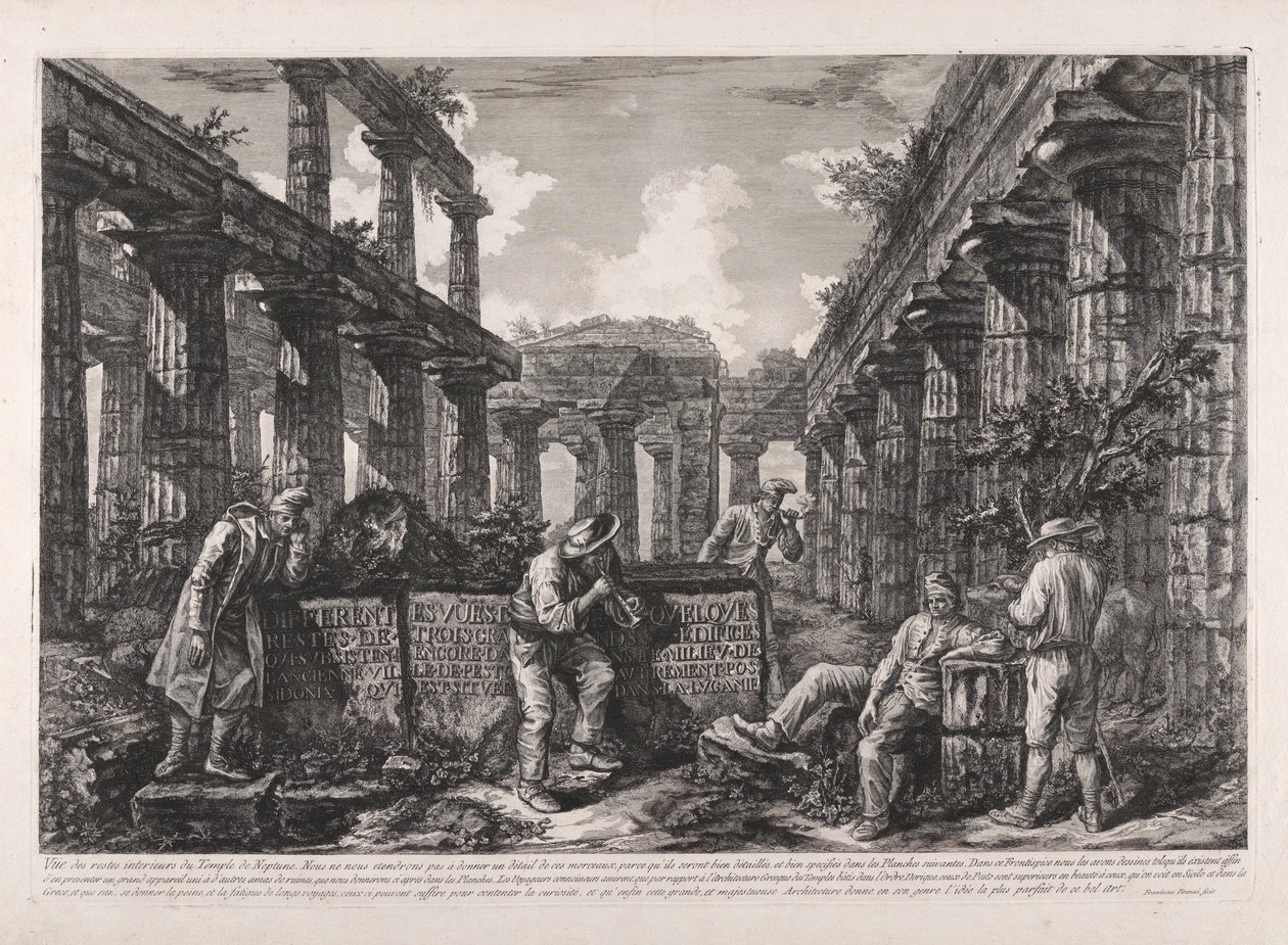 Frontispice, fra Ulike visninger av av Giovanni Battista Piranesi