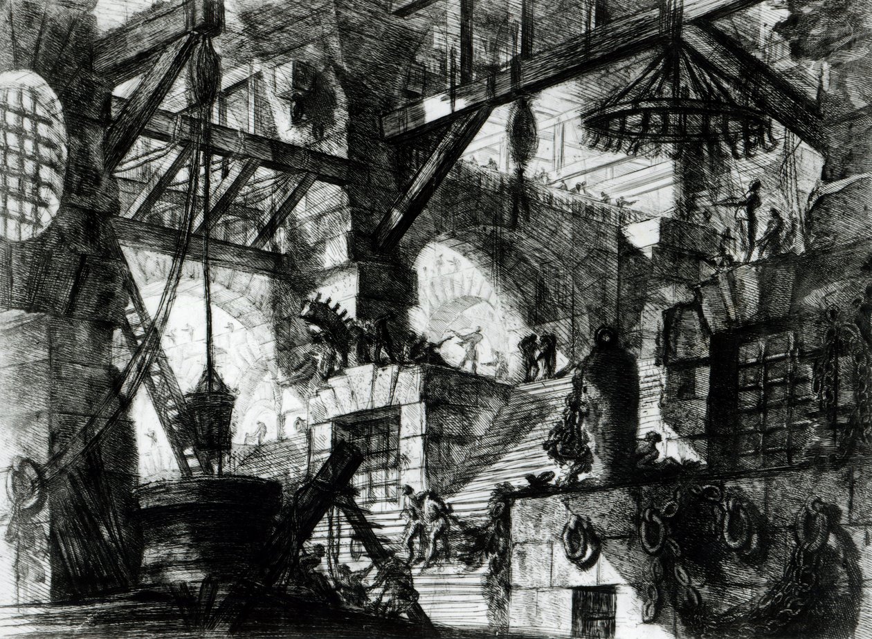 Imaginært fengsel av Giovanni Battista Piranesi
