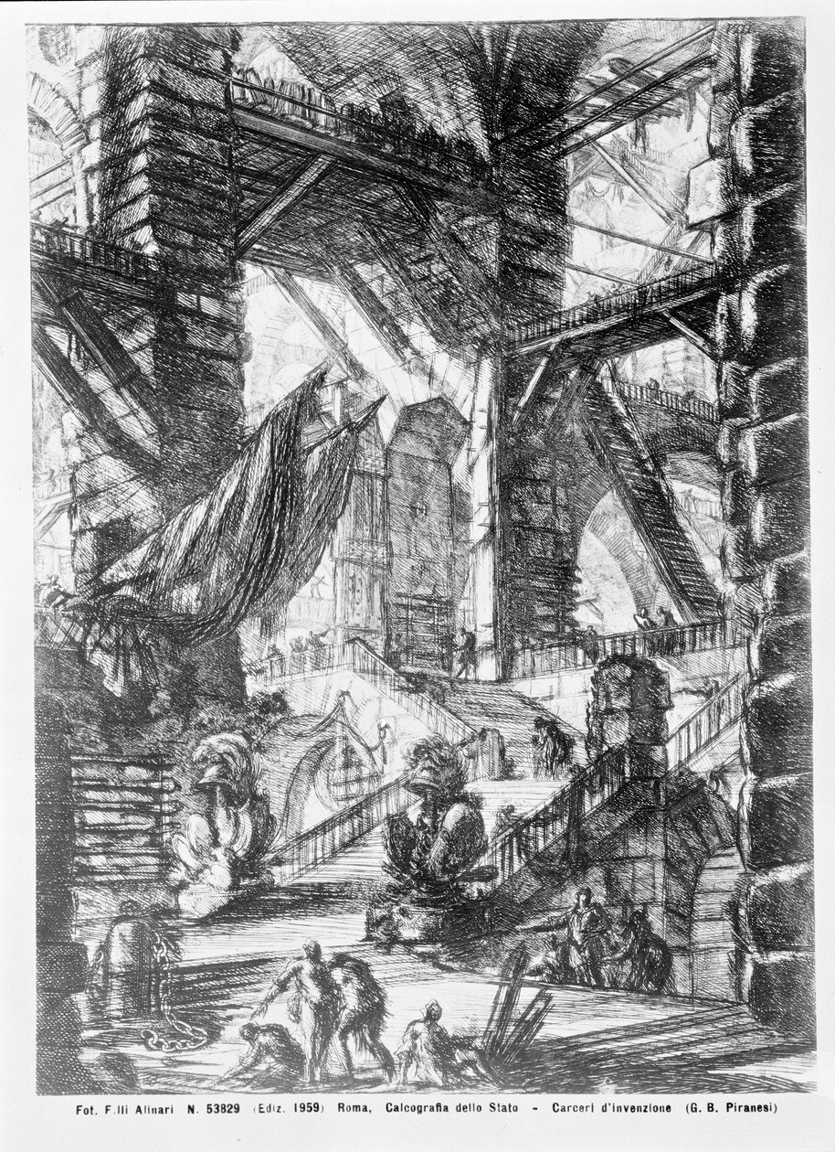 Imaginært fengsel av Giovanni Battista Piranesi