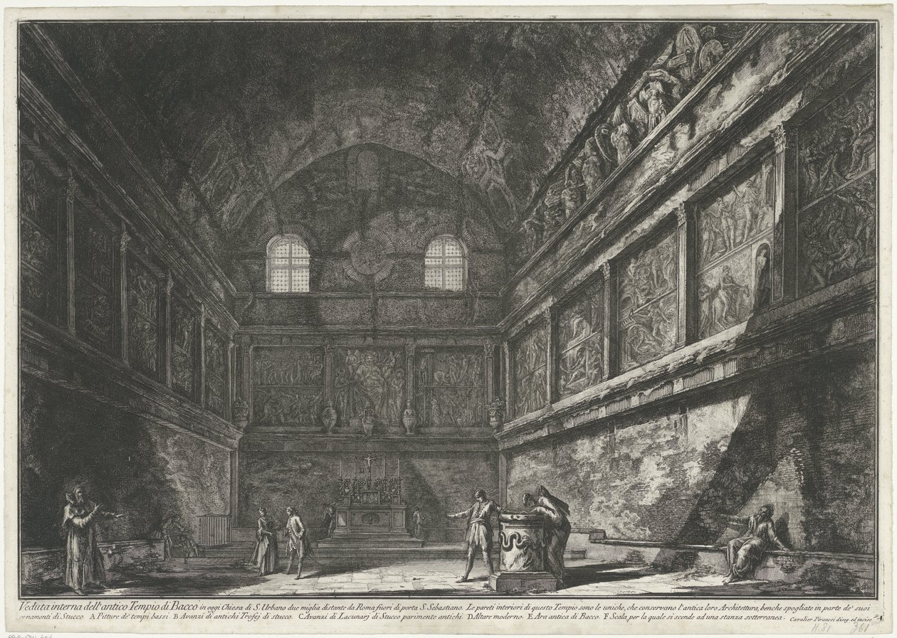 Interieur van kirken Sant