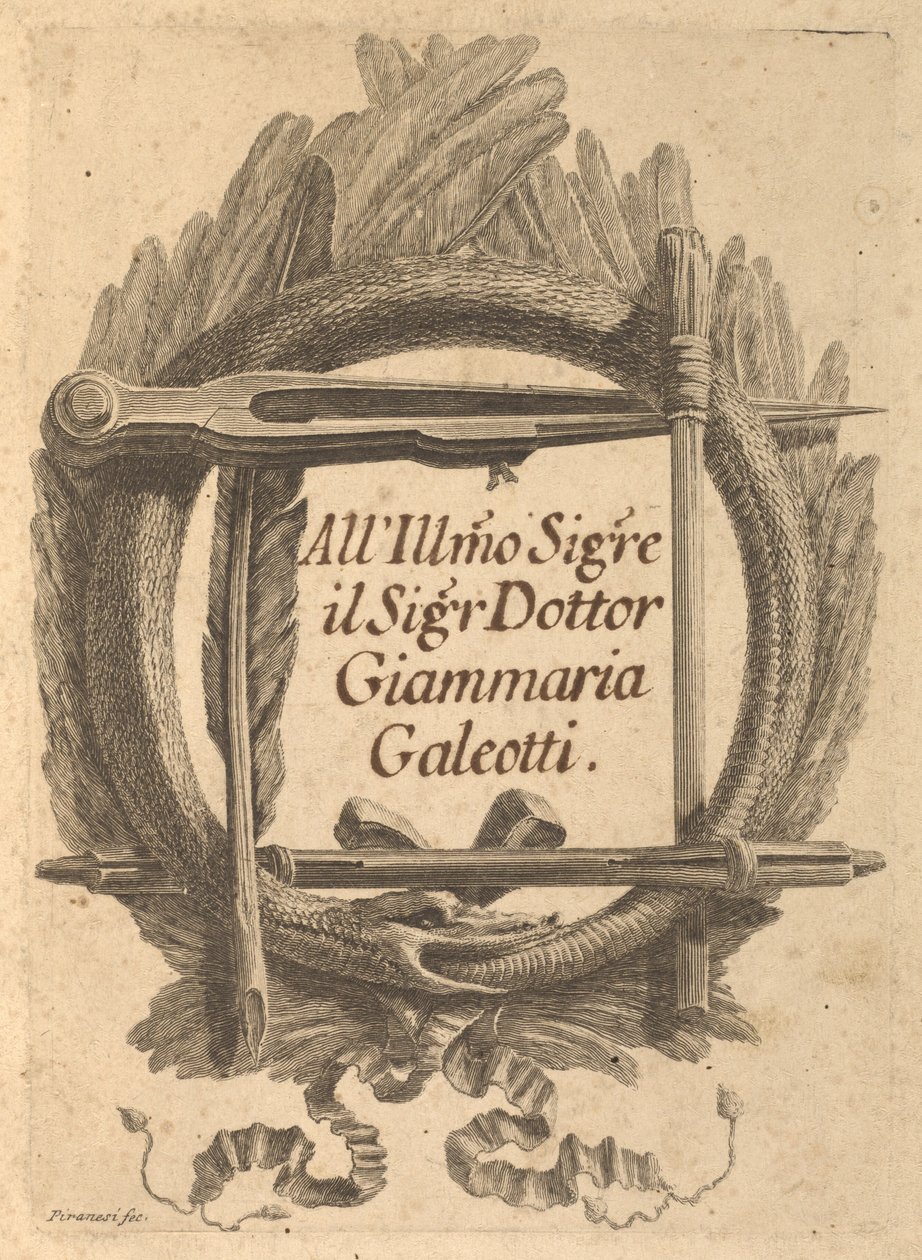 Rettferdiggjøringsbrev skrevet til Milord Charlemont og hans agenter i Roma av Giovanni Battista Piranesi