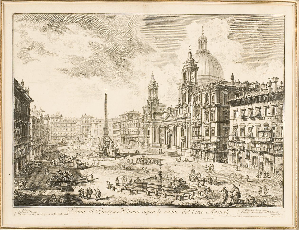 Piazza Navona, tallerken fra 