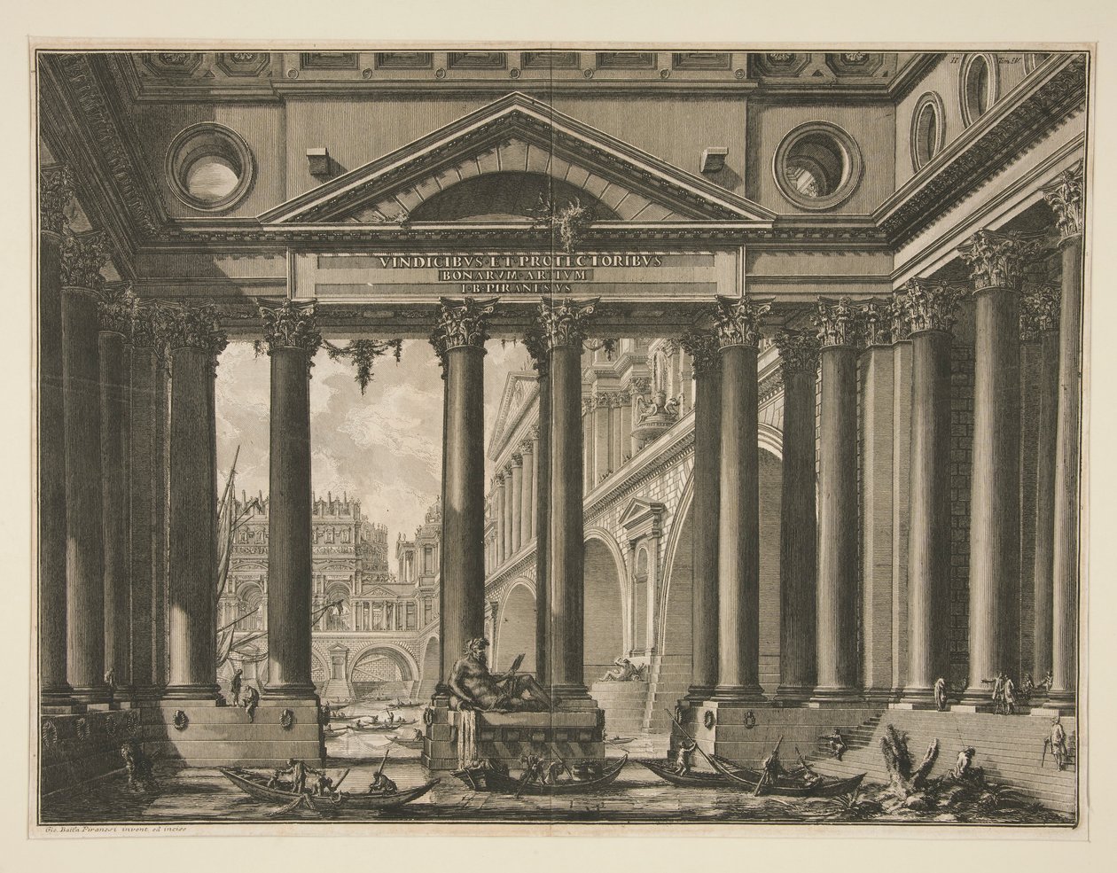 Andre frontispice av bind IV av Le Antichit? Romane av Giovanni-Battista Piranesi