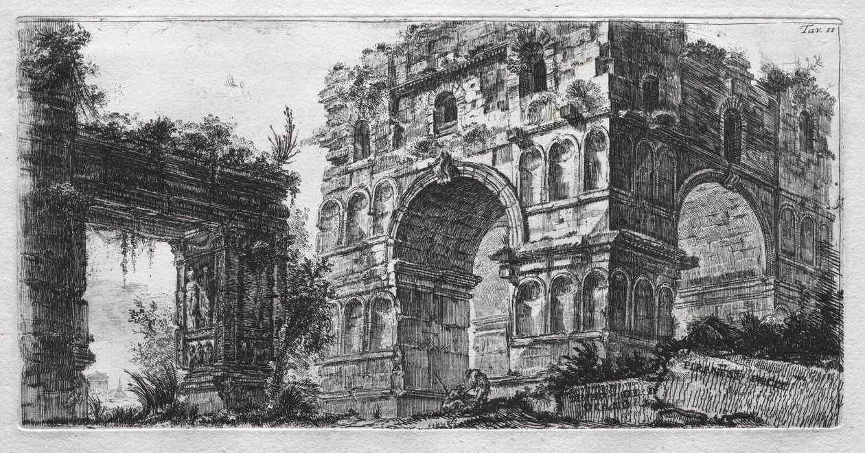 Dianas tempel av Giovanni Battista Piranesi