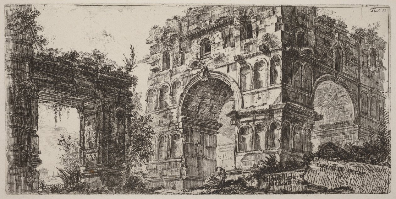 Dianas tempel av Giovanni Battista Piranesi