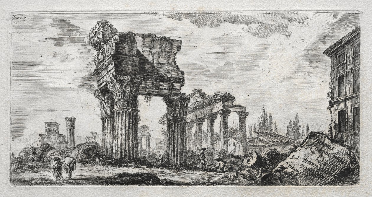 Temple of Jupiter Thunderer av Giovanni Battista Piranesi