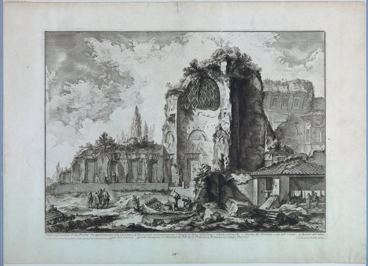 Venus tempel i Roma av Giovanni Battista Piranesi
