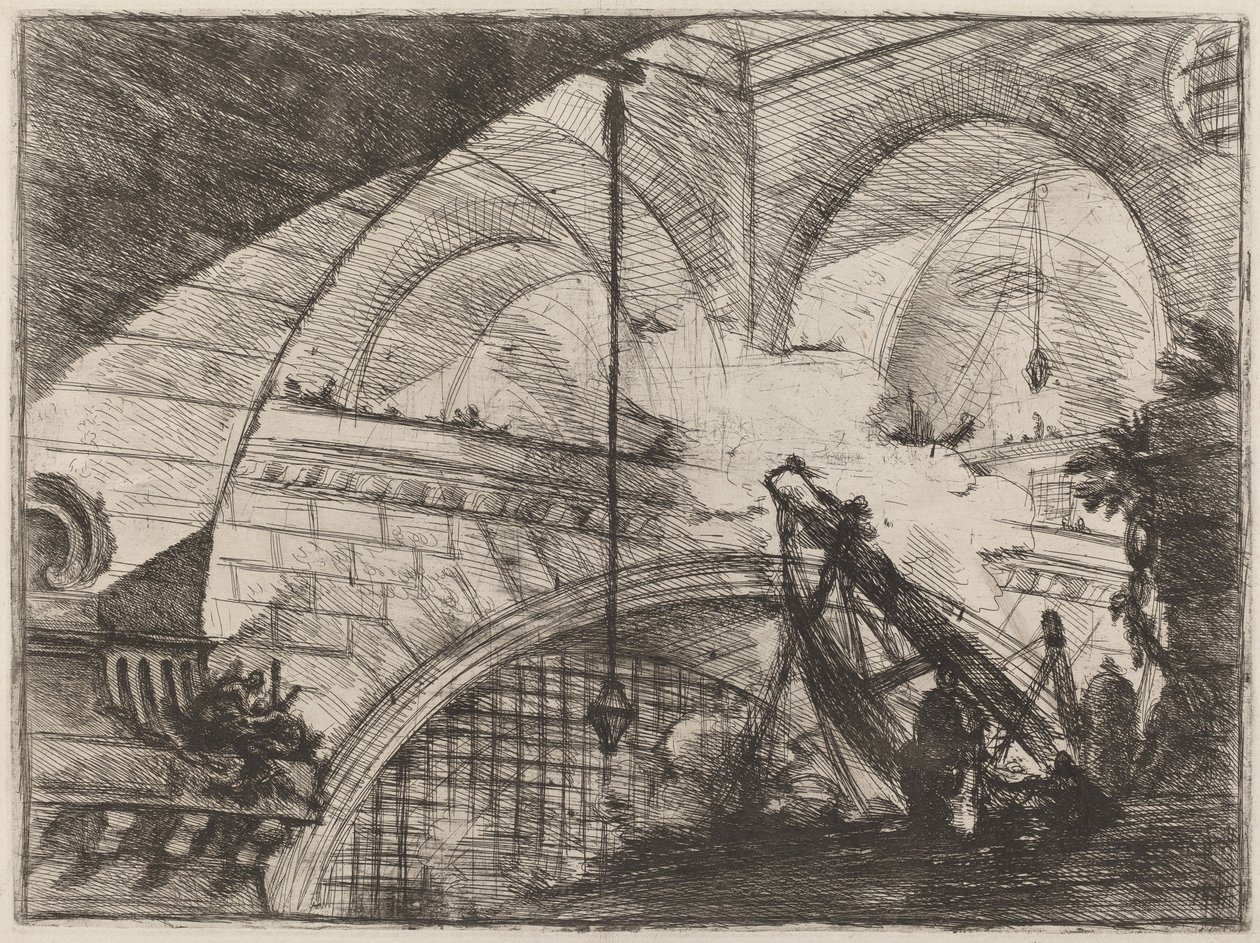 Buen med et skallpynt av Giovanni Battista Piranesi
