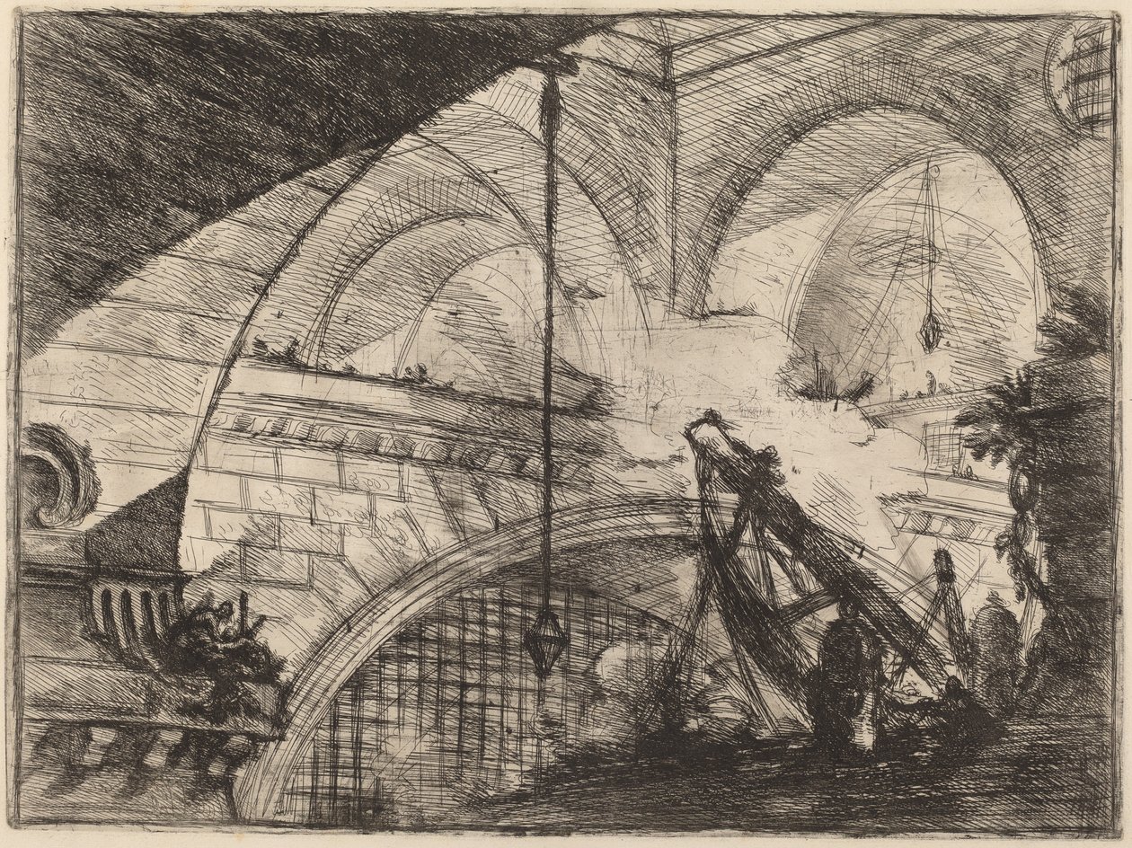 Buen med et skallpynt av Giovanni Battista Piranesi