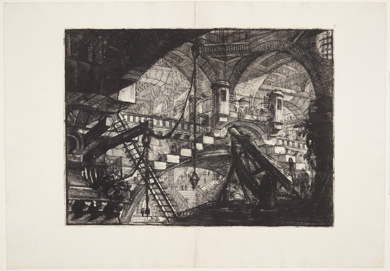 Buen med et skallpynt av Giovanni Battista Piranesi