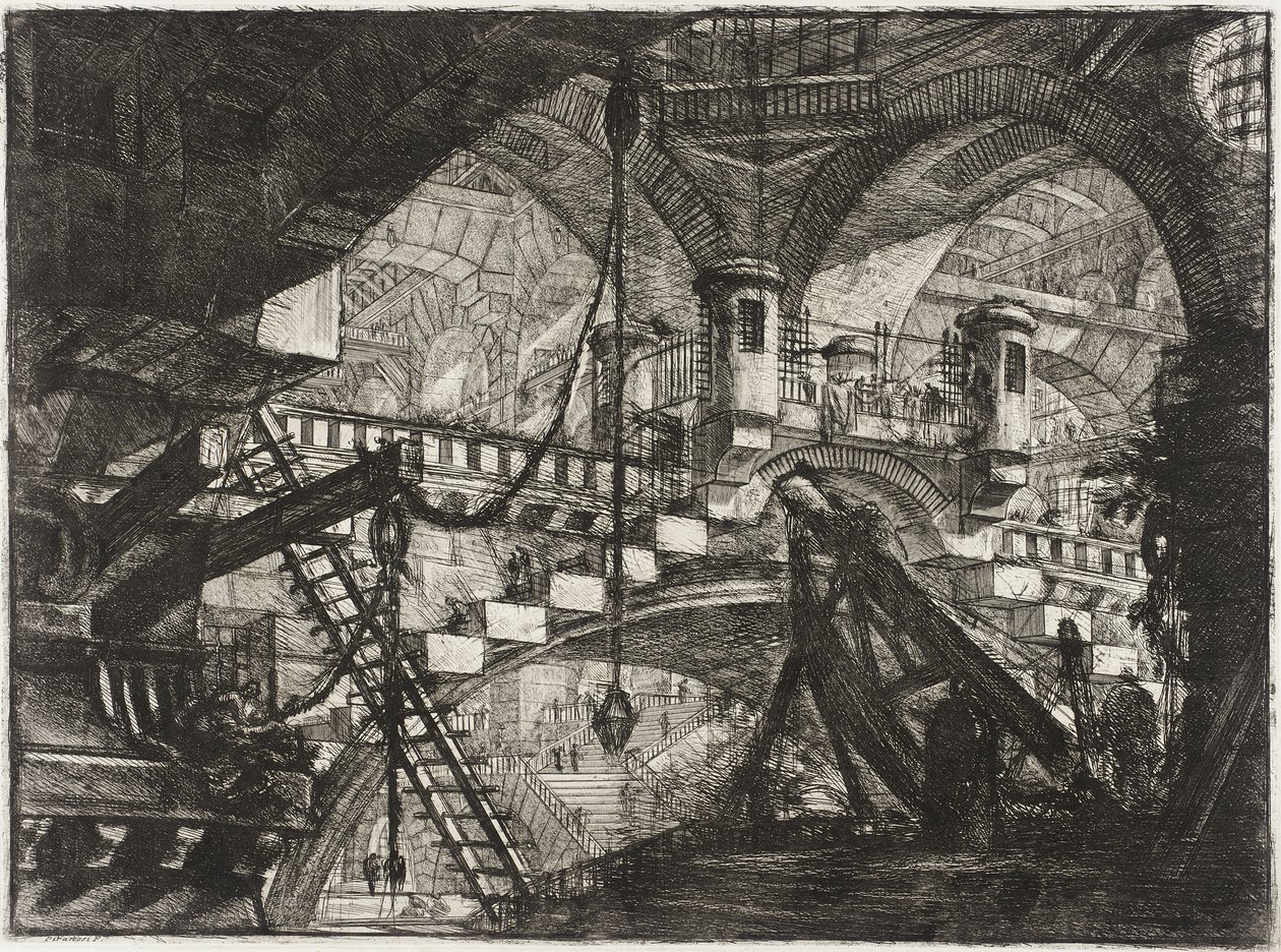 Buen med et skjellornament av Giovanni Battista Piranesi
