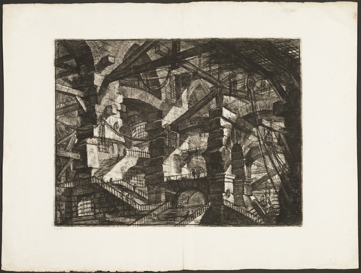 The Gothic Arch, plate 14 fra Imaginary Prisons av Giovanni Battista Piranesi