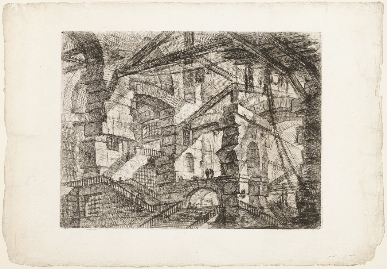 The Gothic Arch, plate 14 fra Imaginary Prisons av Giovanni Battista Piranesi