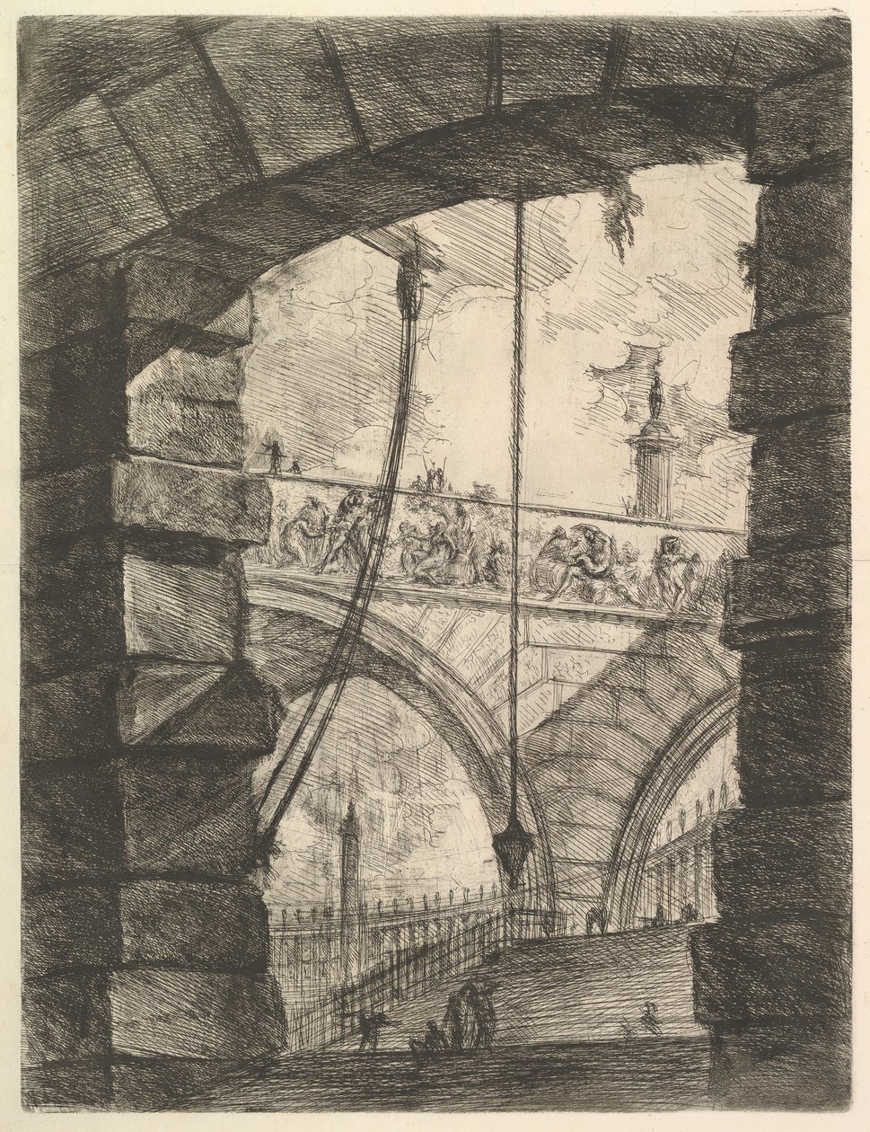 The Grand Piazza, fra Imaginary Prisons, ca. 1749-50. av Giovanni Battista Piranesi