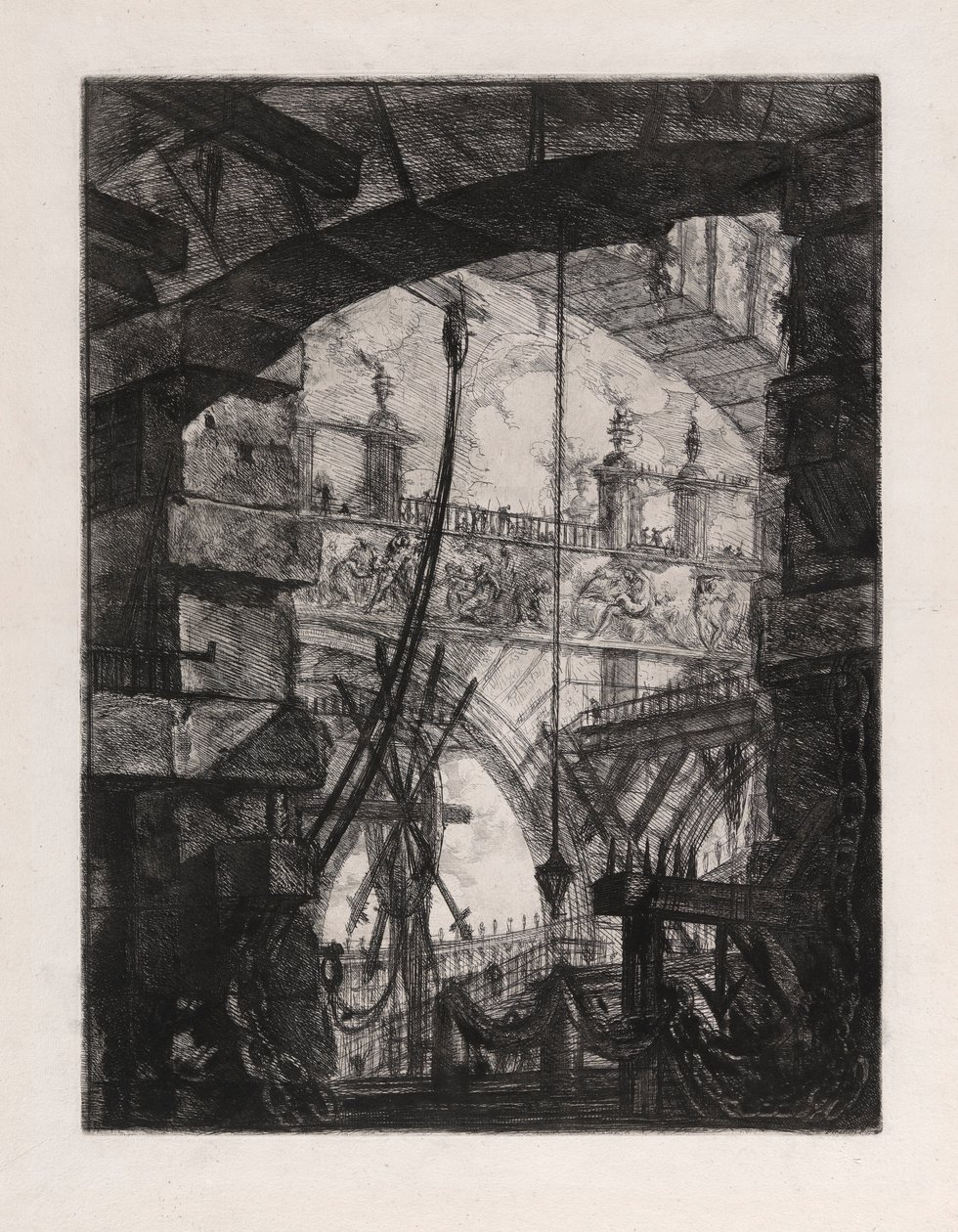 The Grand Piazza, plate 4 fra Carceri d av Giovanni Battista Piranesi