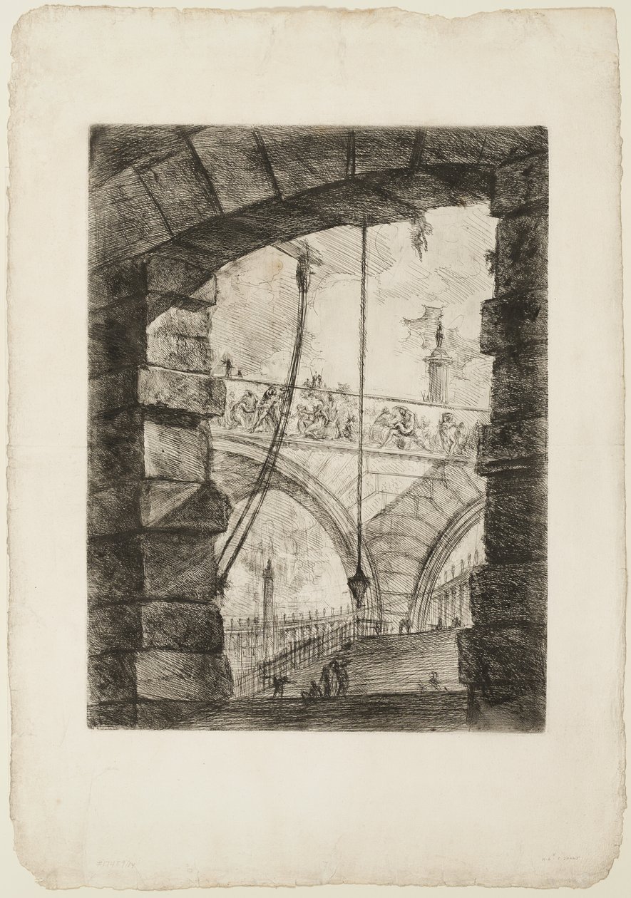 The Grand Piazza, plate 4 fra Imaginary Prisons av Giovanni Battista Piranesi