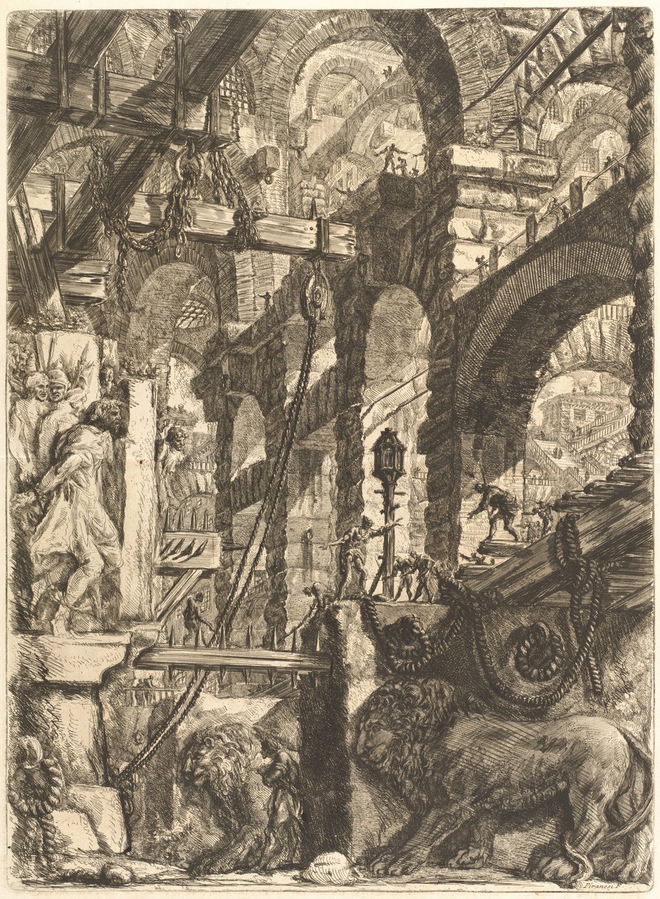 Løvens basrelieffer av Giovanni Battista Piranesi