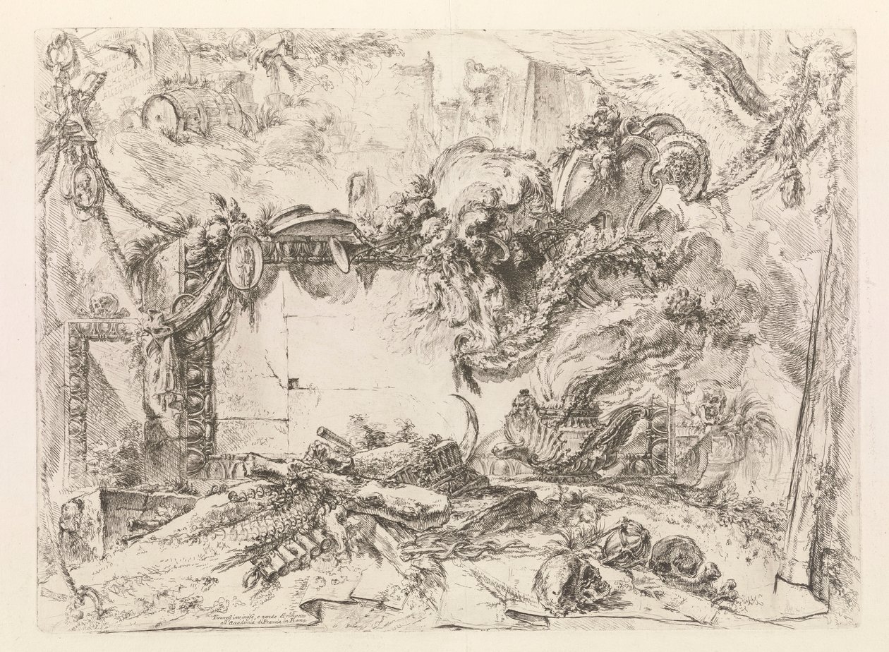 The Monumental Tablet, fra Grotteschi (Grotesques) av Giovanni Battista Piranesi