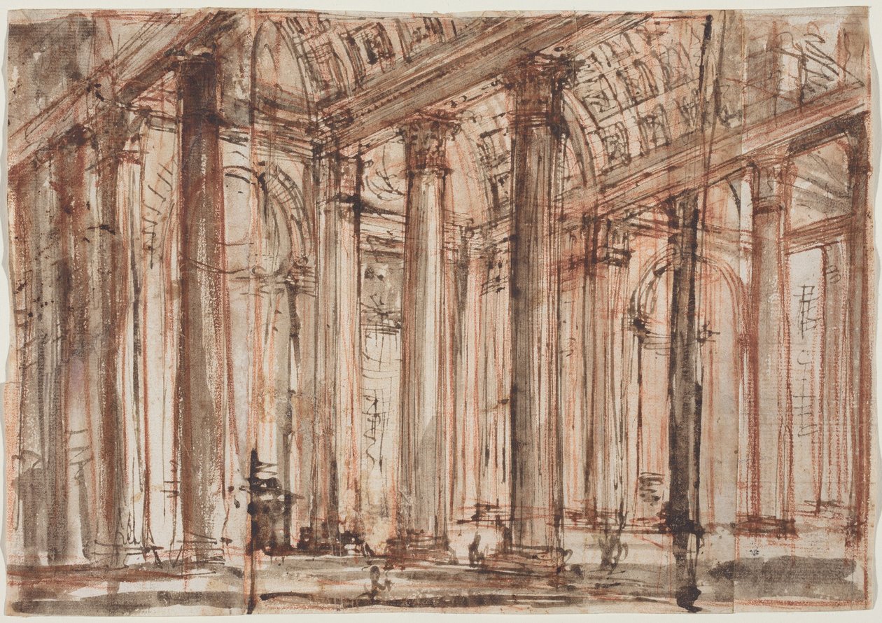 Pantheons søylegang av Giovanni Battista Piranesi