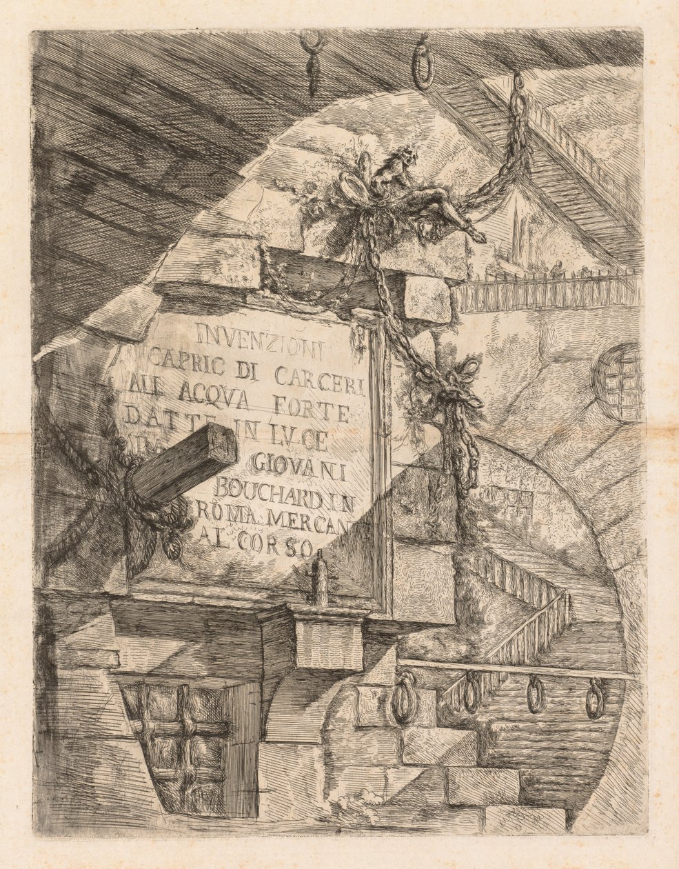 Fengslene, 1745-1750. av Giovanni Battista Piranesi