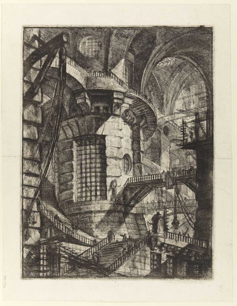 Det runde tårnet av Giovanni Battista Piranesi