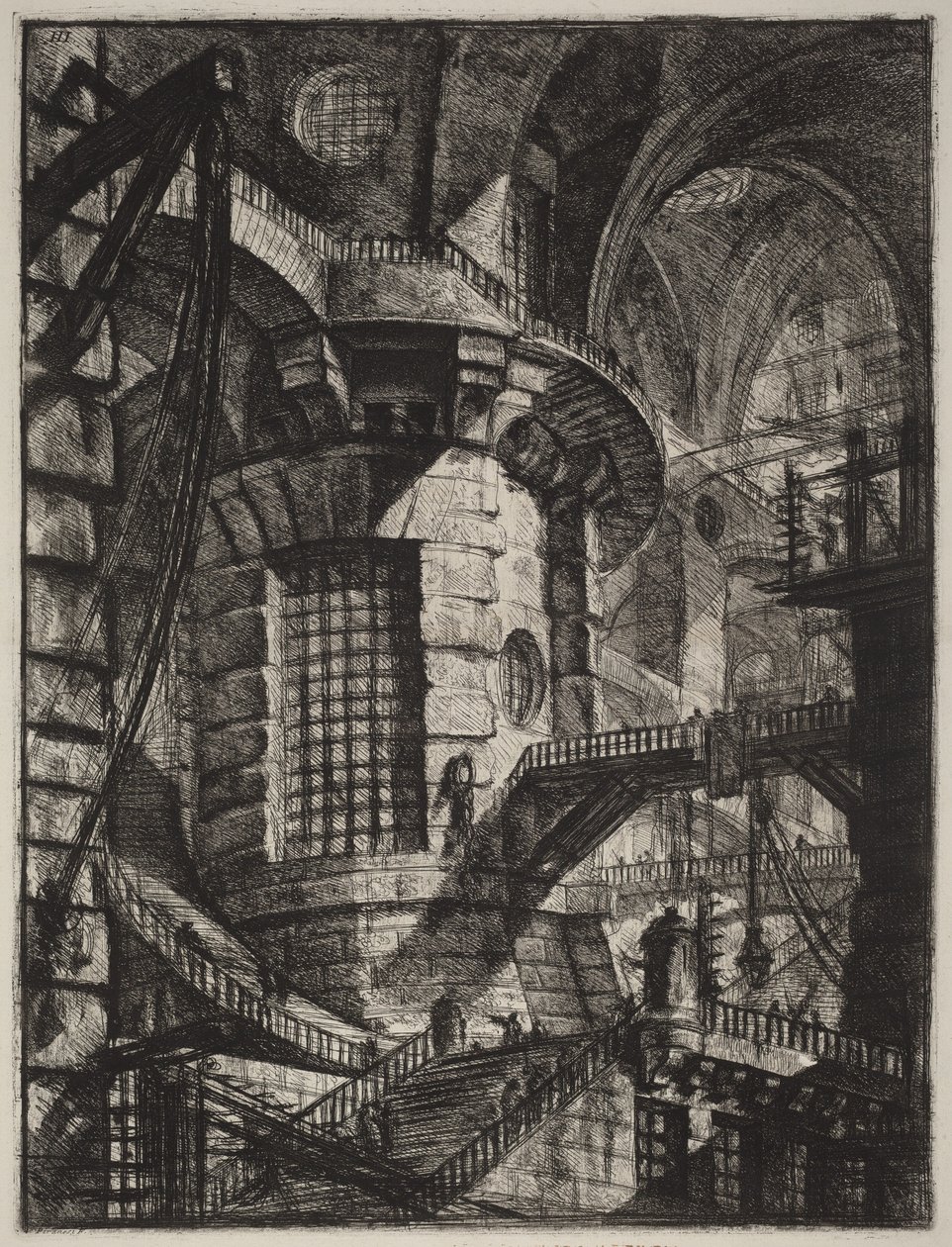 Det runde tårnet av Giovanni Battista Piranesi