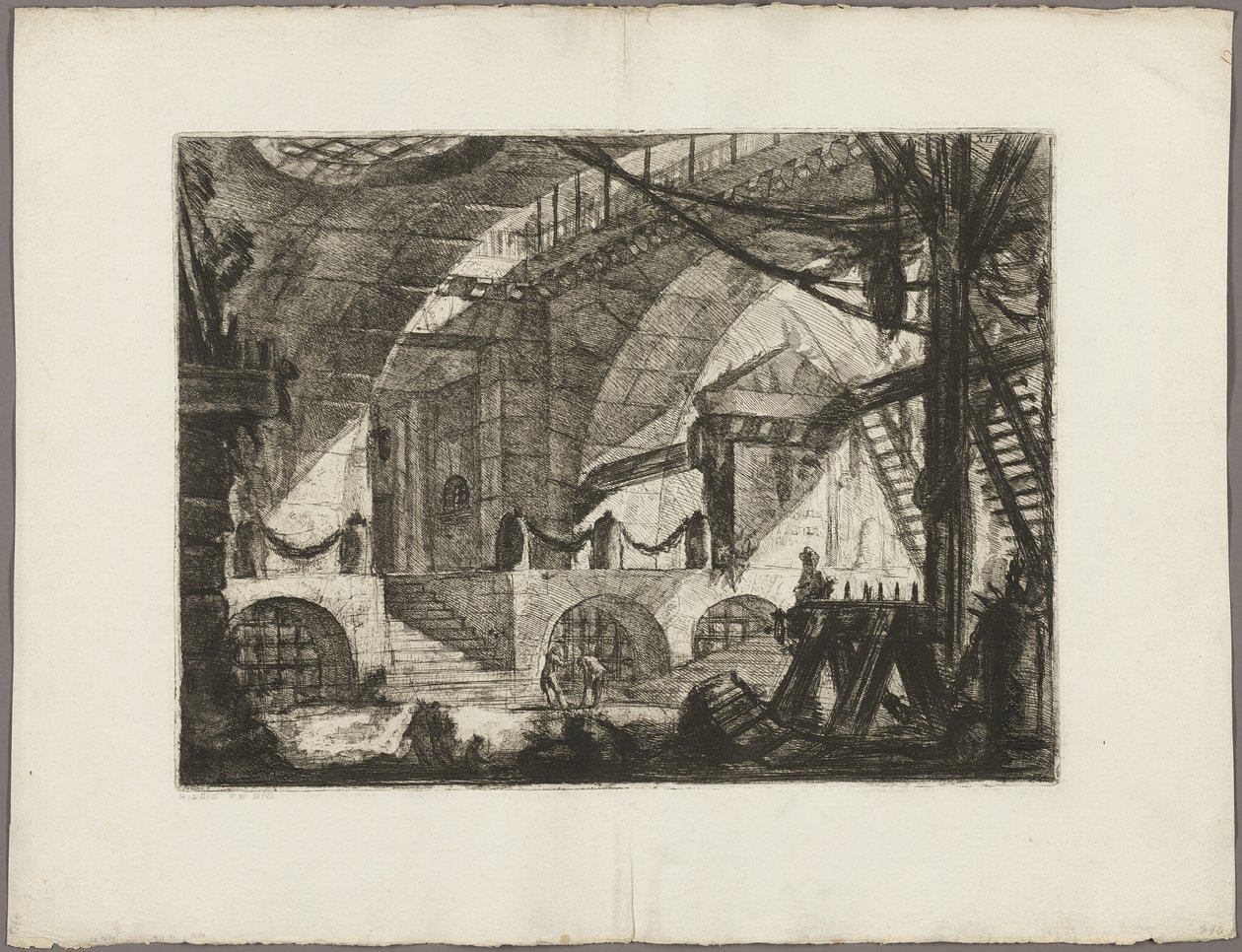 The Sawhorse, plate 12 fra Imaginary Prisons av Giovanni Battista Piranesi