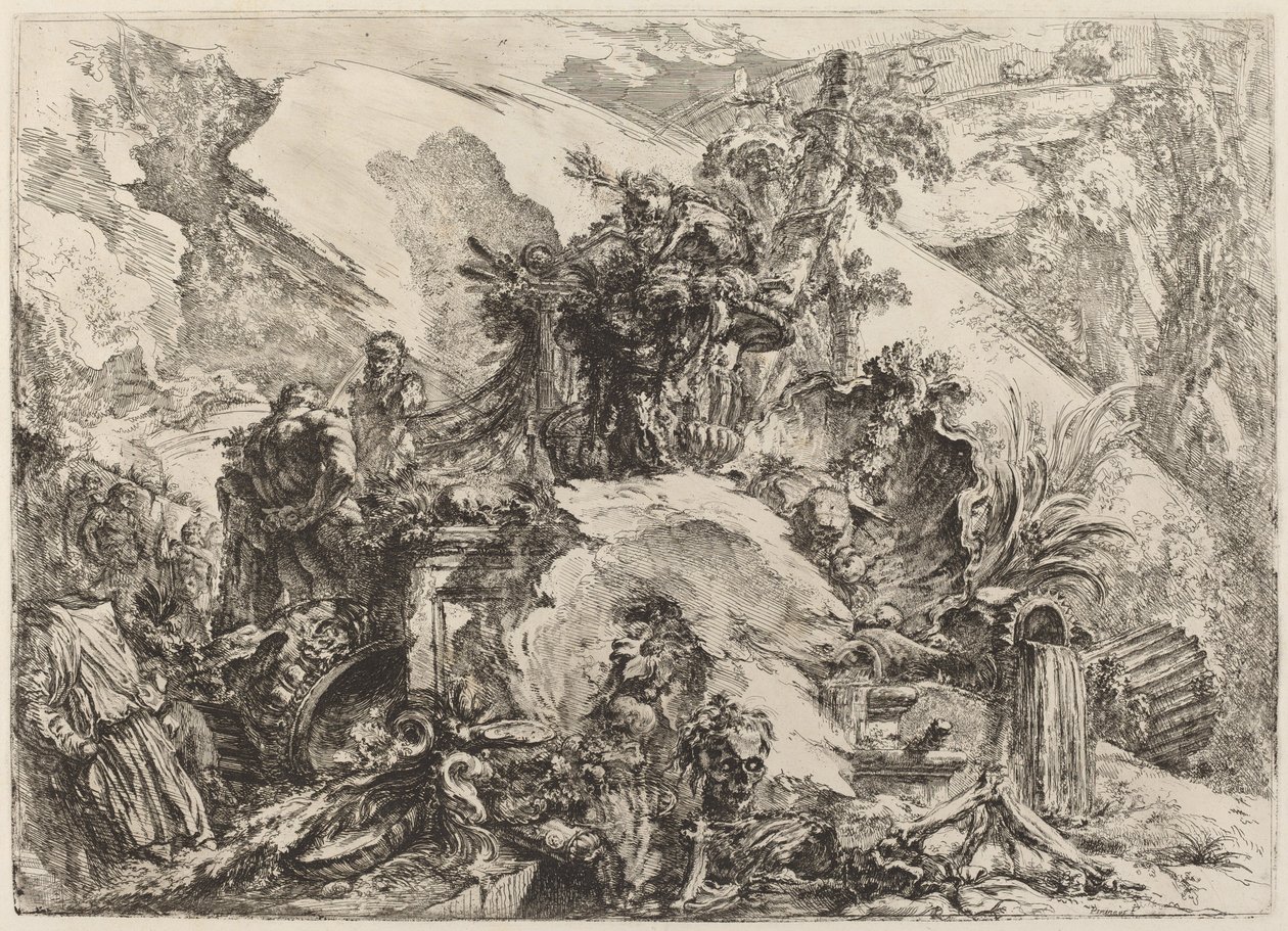 Skjelettene av Giovanni Battista Piranesi