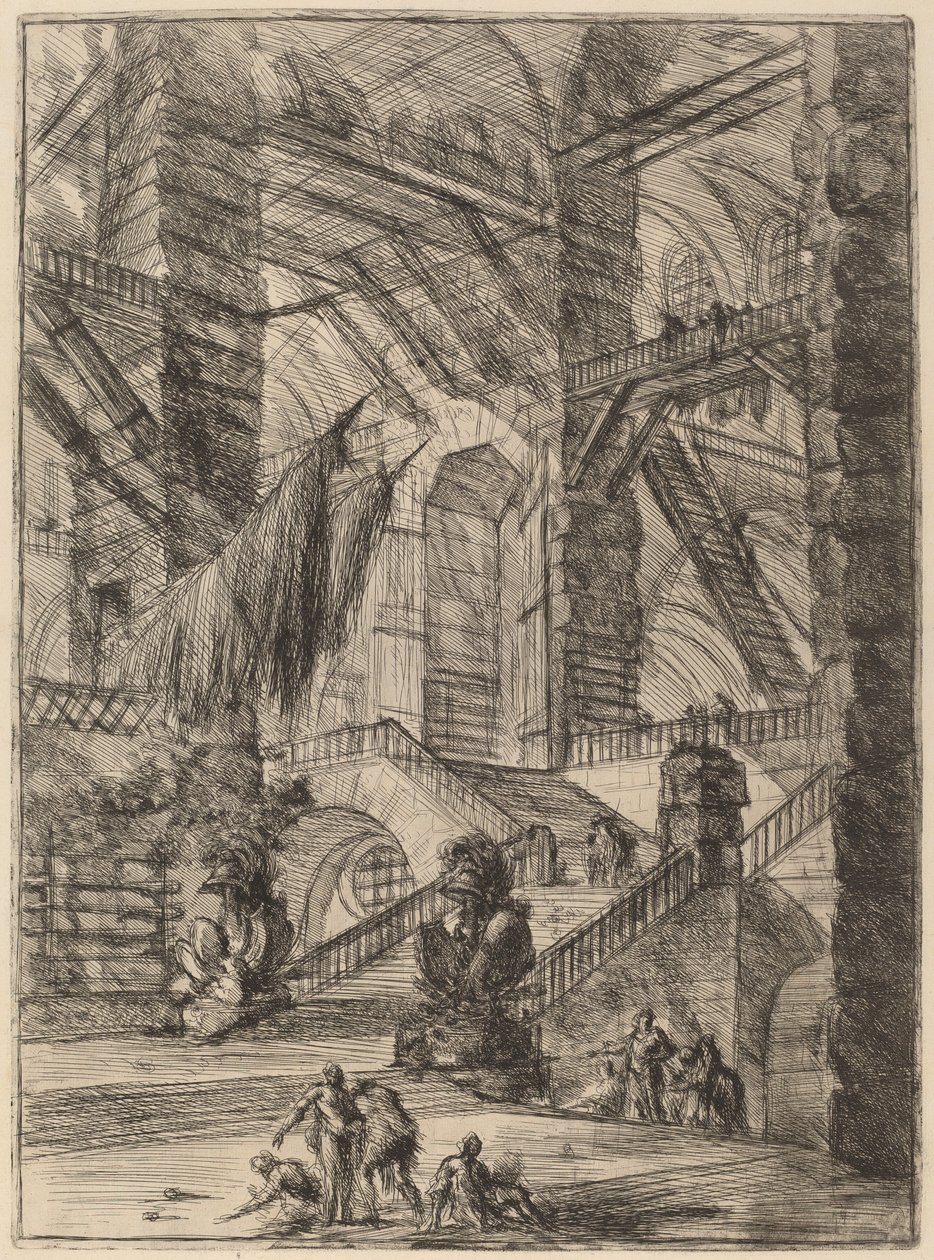 Trappen med trofeer av Giovanni Battista Piranesi