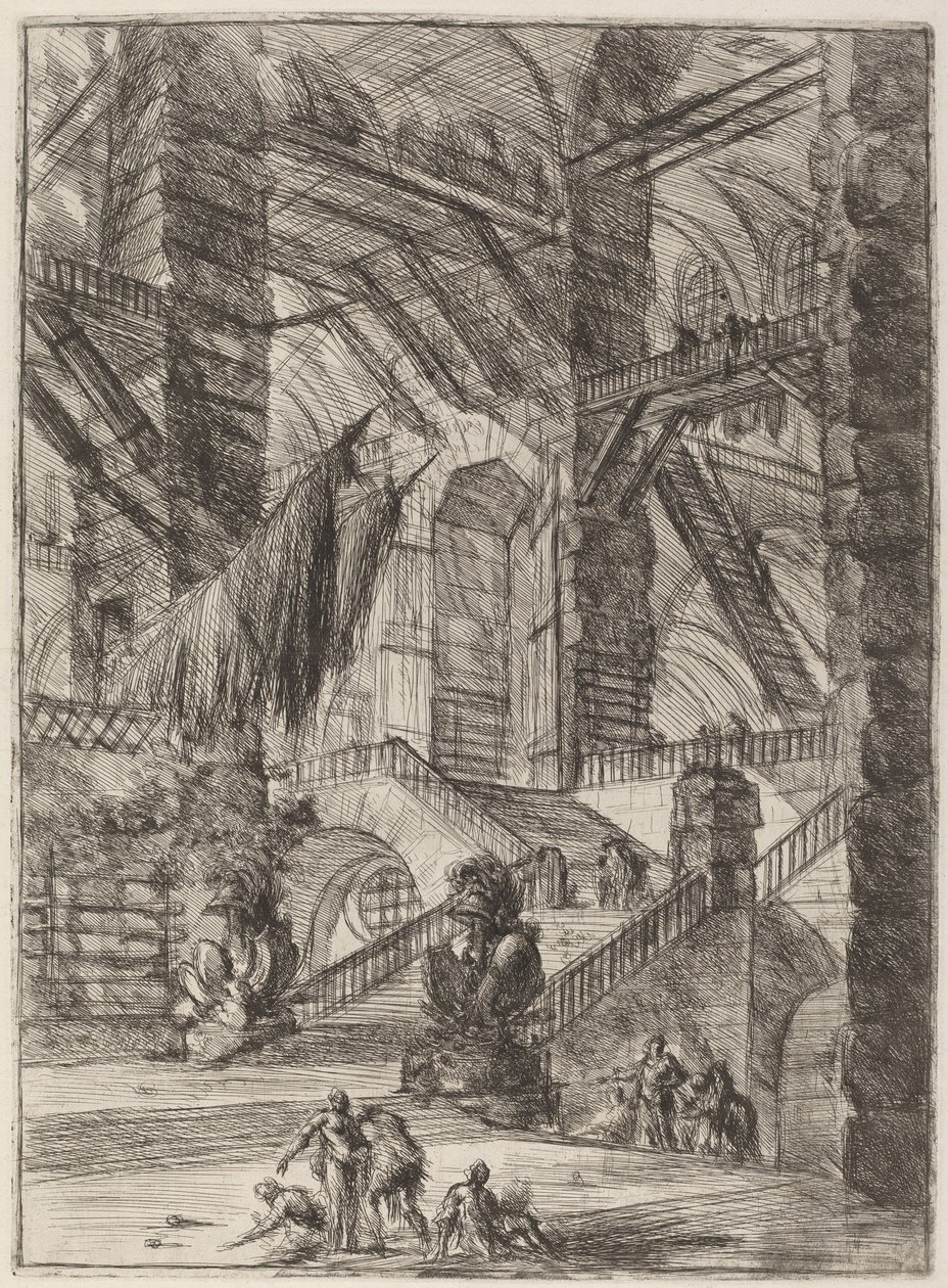 Trappen med trofeer av Giovanni Battista Piranesi