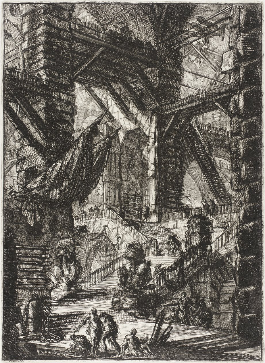 Trappen med trofeer av Giovanni Battista Piranesi