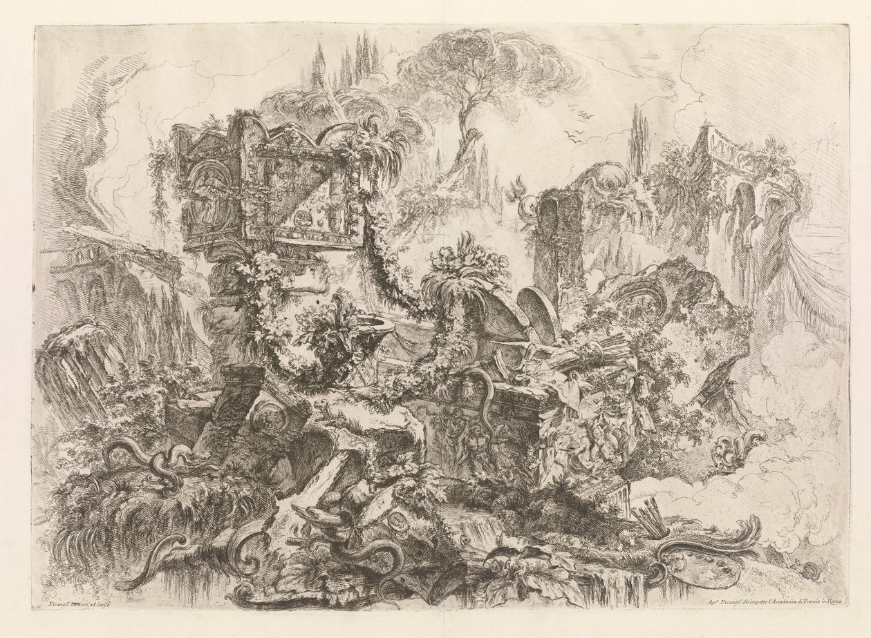 Graven til Nero, fra Grotteschi (Grotesques) av Giovanni Battista Piranesi