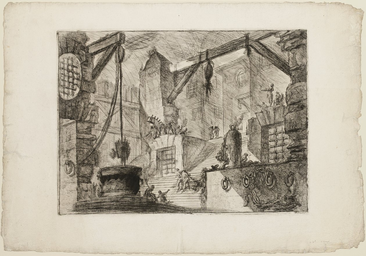 The Well, plate 13 fra Imaginary Prisons av Giovanni Battista Piranesi