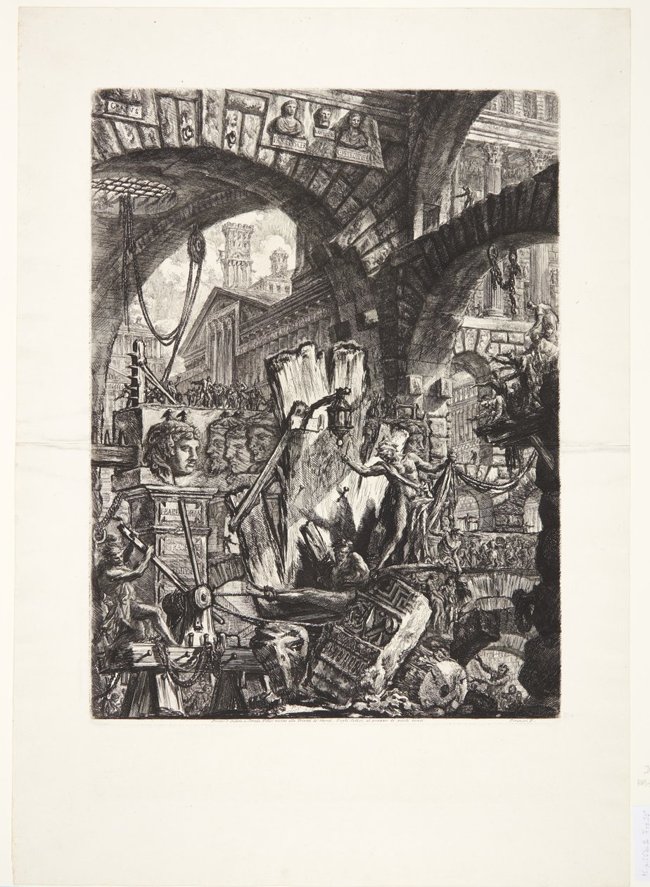 Mannen på stativet av Giovanni Battista Piranesi