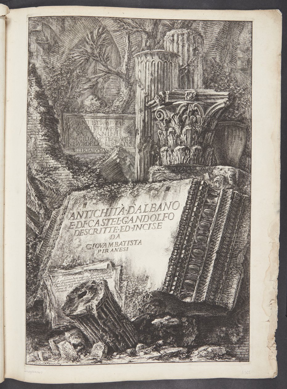 Tittelside av Giovanni Battista Piranesi