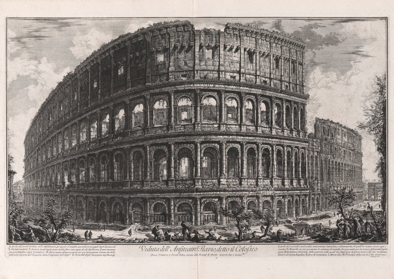 Utsikt over av Giovanni Battista Piranesi