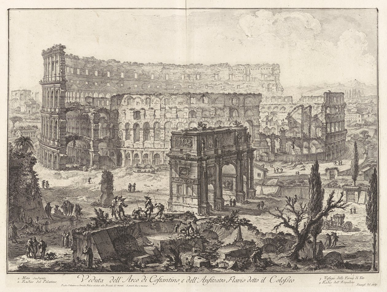Utsikt over av Giovanni Battista Piranesi