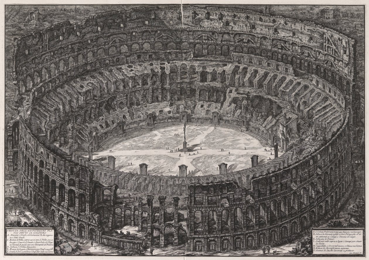 Utsikt over av Giovanni Battista Piranesi