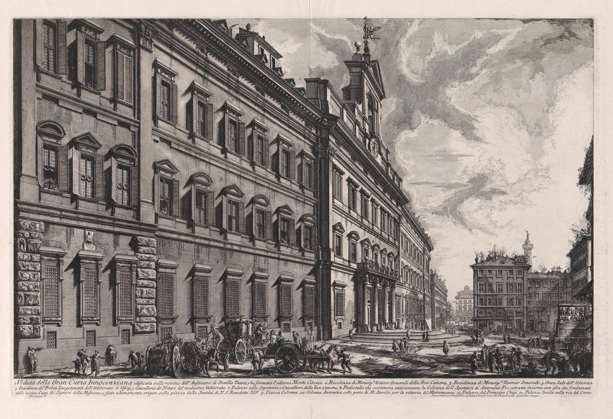 Utsikt over Innocenziana Grand Curia av Giovanni Battista Piranesi