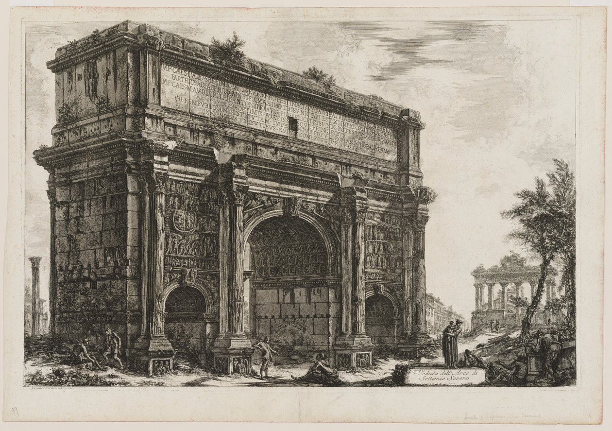 Utsikt over Septimius Severus av Giovanni Battista Piranesi