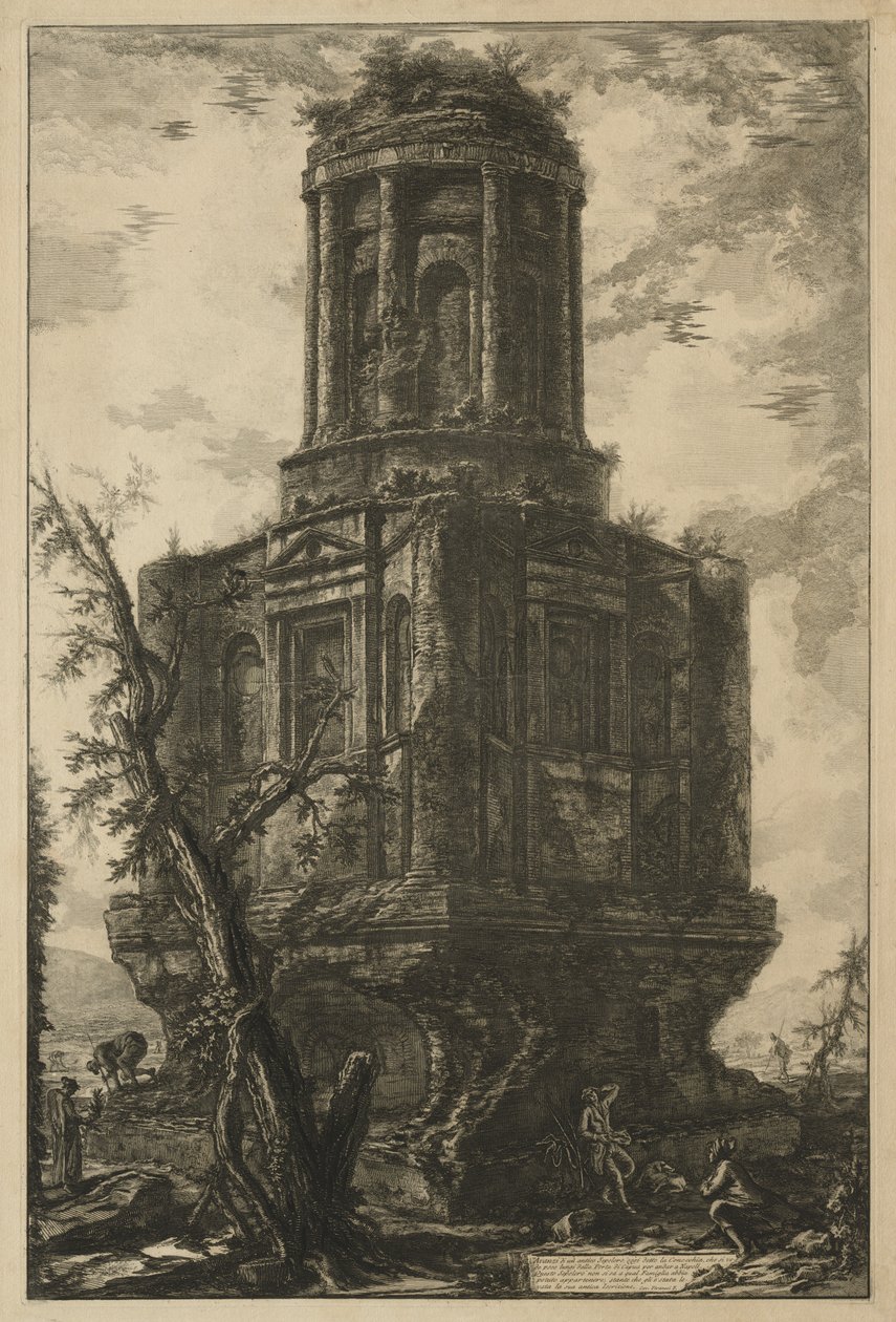 Utsikt over Roma: Graven, kalt La Connocchia av Giovanni Battista Piranesi