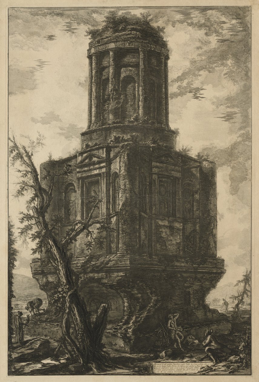 Utsikt over Roma: Graven, kalt La Connocchia, 1776. av Giovanni Battista Piranesi